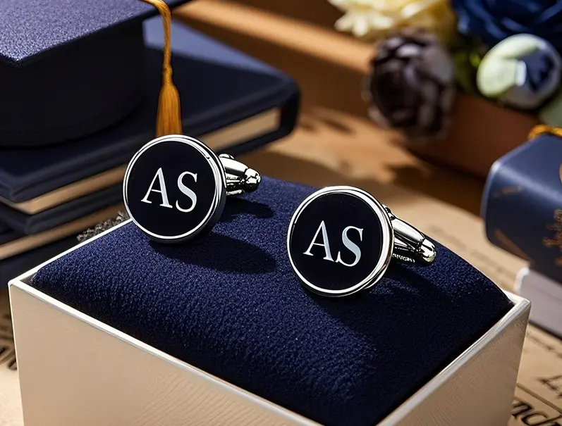 Graduation Monogrammed Cufflinks