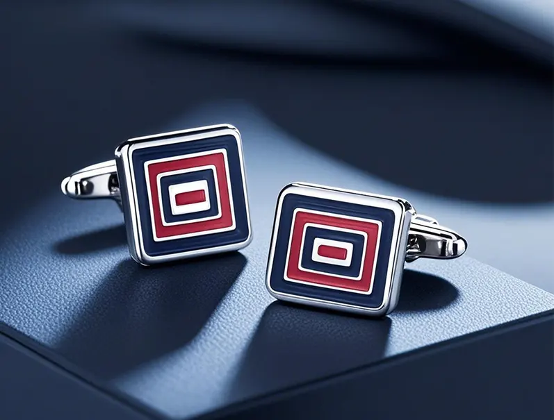 Business Enamel Cufflinks