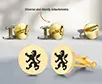 Custom Made Cufflinks with Attachments