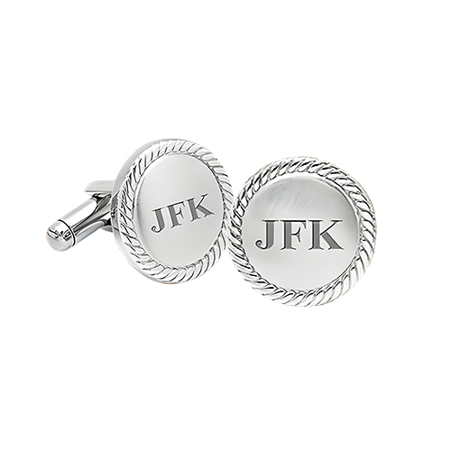Deep Engraved Round Cufflinks Deep Engraved Round Cufflinks