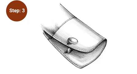 Thread the cufflinks from one armhole to the other.