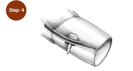 The cufflinks go smoothly through both armholes.